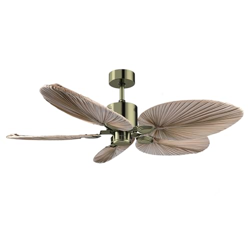 Cecotec - Deckenventilatoren EnergySilence Aero 5200 Natural Palm, DC 42 W Motor, Durchmesser 127...