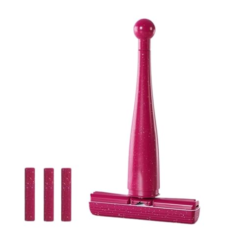 HEGWA(ヘグヘワ) ミニ折りたたみ式デスクトップモップ 携帯可能 スポンジモップ 多用途 ウェット&ドライ 掃除用 ミニモップ 自動絞り機能 キッチン用 浴室用 車用(Sponge head*4)