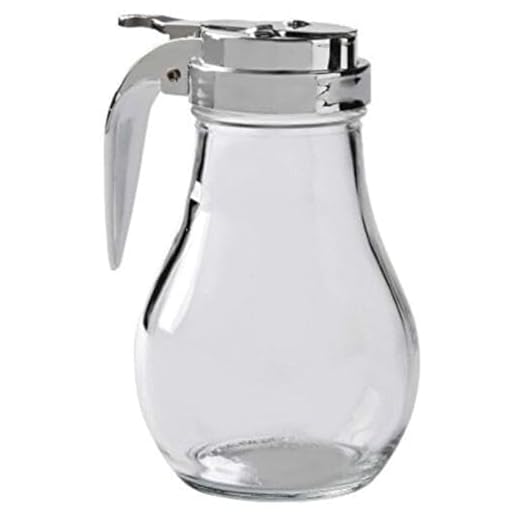 Great Credentials Syrup Dispenser with Cast Zinc Top, 14-Ounce (1, 14 OZ)