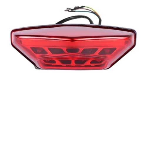 Luz trasera LED de freno 12V universal para moto y ATV con luz de matrícula roja