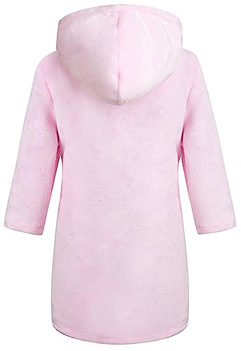 Kids Toddler Cartoon Hooded Plush Robe Animal Pajamas Fleece Bathrobe Children Sleepwear2