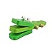 MYBOON a Forma di Coccodrillo in Legno nacchere Strumento Musicale per Bambini Cartone Animato Giocattoli Musicali, sonaglio a nacchere, Verde
