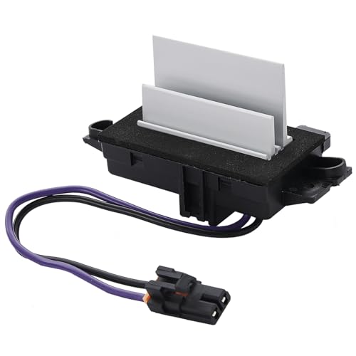 Image of AC Blower Motor Resistor Blower Control Module Compatible with 2003-2007 Chevrolet Silverado Avalanche Suburban Tahoe, GMC Sierra Envoy Yukon, Replace 15-80567 89018778 4P1516