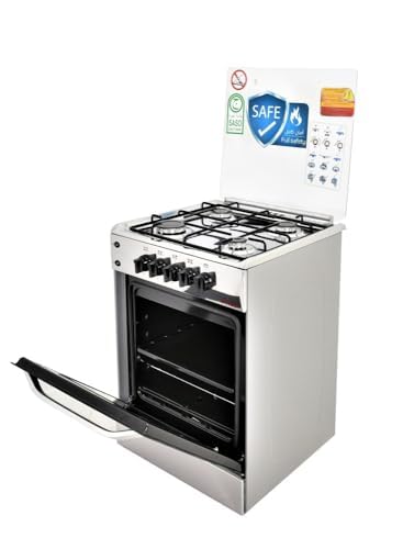 فرن غاز فولاذ بـ 4 شعلات من فريش، 55 × 55 - FSC5555