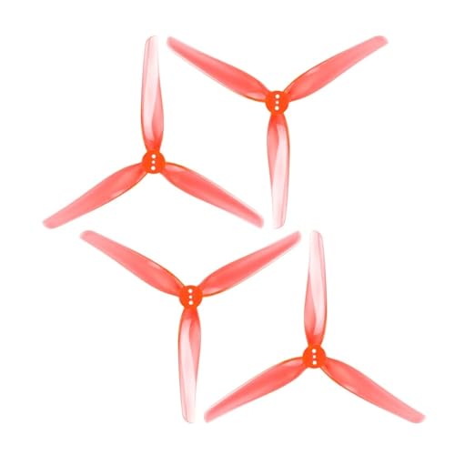 Hélice à 3 pales 5030 rouge haute résistance pour moteur de drone