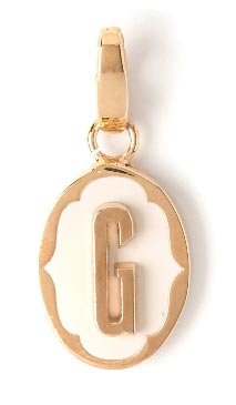 Spartina 449 G Oval Cartouche Letter - Charms Bracelet Jewelry Statement OAG-SPCH