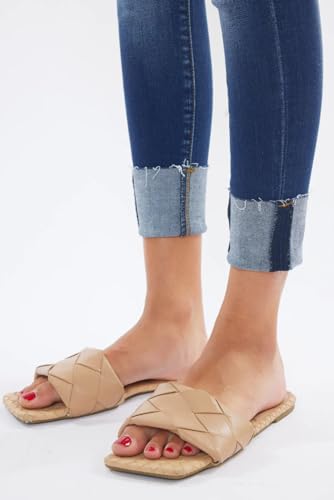 SALT TREE Kancan - Women's Low Rise Super Skinny Jeans - Distressed - KC8245-NV3