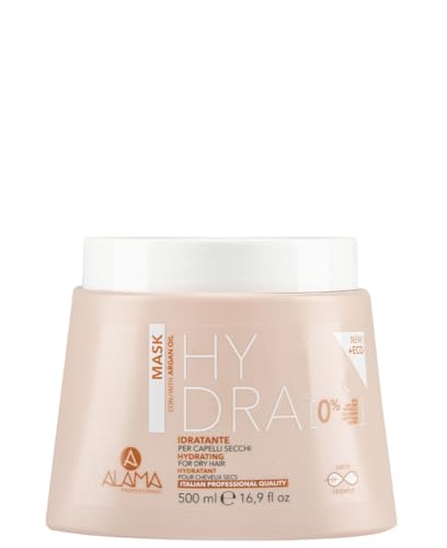 Alama Professional Hydra Maschera Idratante per Capelli Secchi, Giallo, 500