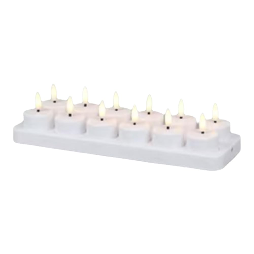 UDSKNV[KSL LED Battery Operated Flameless Candles Lights for Halloween Christmas Parties Decors Candle Light 12PCS