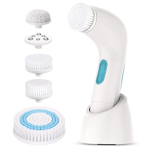 Brosse nettoyante visage électrique étante 5 en 1 pour rituel douche