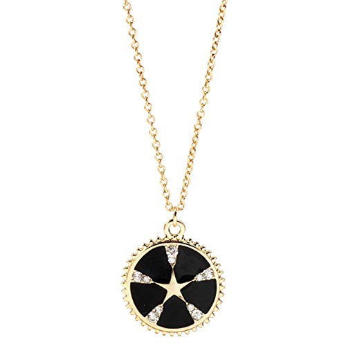 Collier chaîne de clavicule pentagramme en argent pour femme