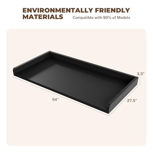 FAHKNS Washer Dryer Countertop - Wood Laundry Washer Dryer Topper with Anti-Slip Mat, 54" Width Waterproof Laundry Room Organization, Light & Save Space, Black by FAHKNS - Image 6