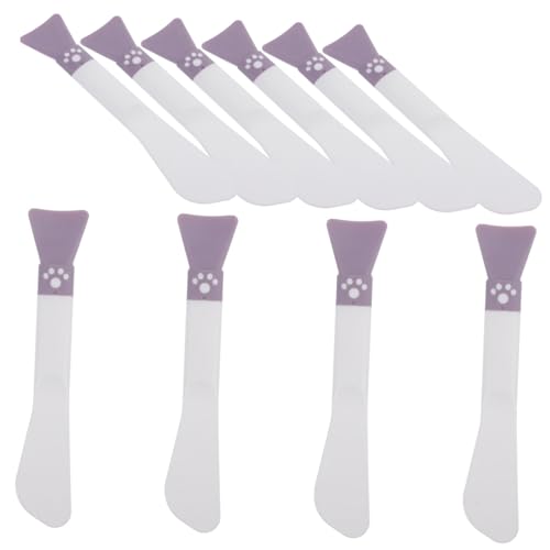 Homoyoyo 10 piezas Brochas Aplicadoras de Silicona Doble Cabezal para Facial Reutilizables Diseño Ergonómico para Distribución Uniforme del Producto Compacto y Portátil para Cuidado Facial