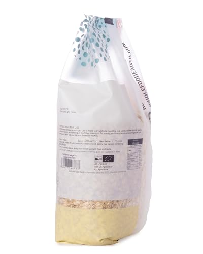 Wholefood Earth Bio-Jumbo-Haferflocken – 1 kg | Vegan | Gentechnikfrei | Ballaststoffreich | Bio-zertifiziert