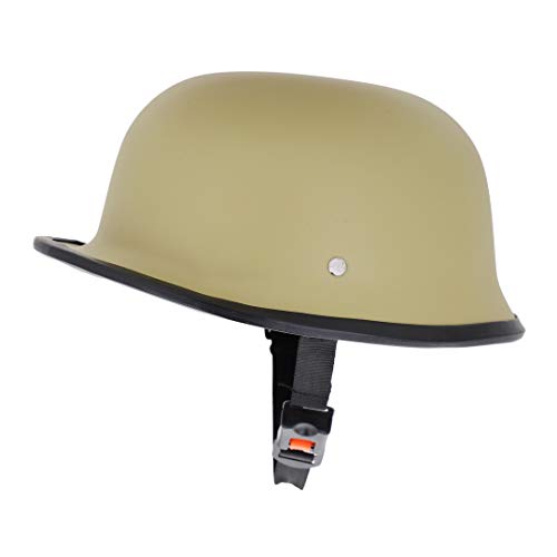 Image of Sage Square German Retro Style World War Inspire Half Helmet (DesertStorm Matte) (Small) (Non-Motorized)