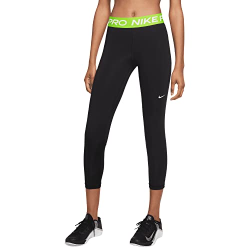 Nike-Womens-Pro-365Womens-Mid-rise-Cropped-Mesh-Panel-LegginGrade-School