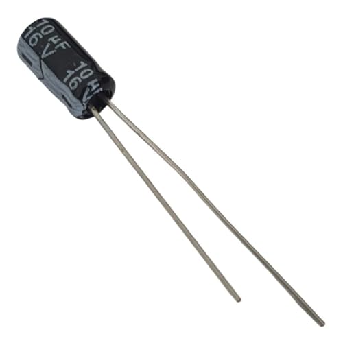 SMART COMPONENTES ELETRÔNICOS - Kit de 10 Capacitores Eletrolíticos 10uF 16V 105°C Redondos Genérico