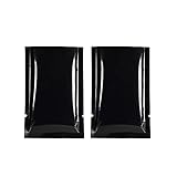 QQ Studio 200PCS Glossy Mirror Black Metallic Foil Mylar Open Top Bags 4x6cm (1.5x1.9")