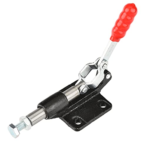 Utoolmart トグルクランプ 横押し 保持能力227kg 高炭素鋼 ブルー亜鉛メッキ ハンドルオープン角度180° GH-304-CM クイッククランプ ワンタッチ ハンドル式 リリーストグルクランプ クイック メタル ミニ トグル 溶接加工 リベット打ち加工 治具加工用