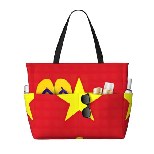 Sac à bandoulière imperméable avec drapeau du Vietnam pour protéger vos affaires