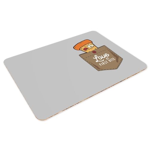 Napperons gris en liège grand format pour protéger votre table - 3