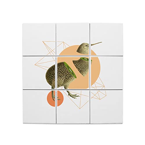 Carreaux céramique art surréalisme collage décoratif haut de gamme de 45 cm