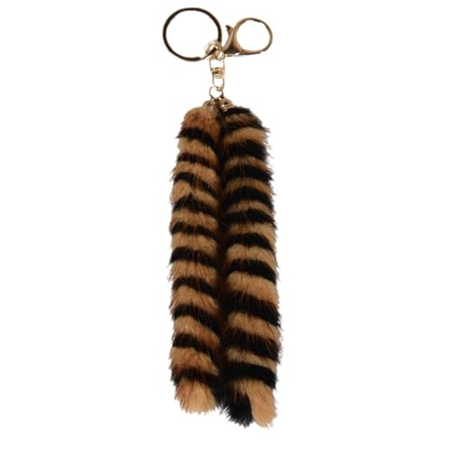 Porte-clés en queue de vison décoration sac et voiture - 4