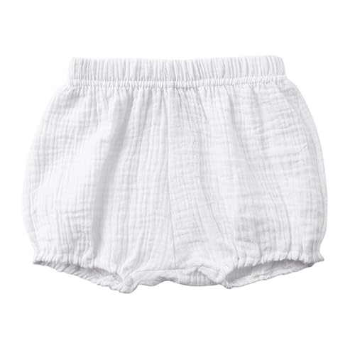 Image of RUKOSU Baby Girls Boys Bloomers Newborn Toddler Kids Unisex Cotton Linen Shorts Solid Color Cute PP Pants