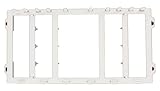 Leviton Structured Media 4-Single Bays 1-Double Expansion Plastic Bracket, 47612-EBK