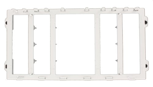 Leviton Structured Media 4-Single Bays 1-Double Expansion Plastic Bracket, 47612-EBK