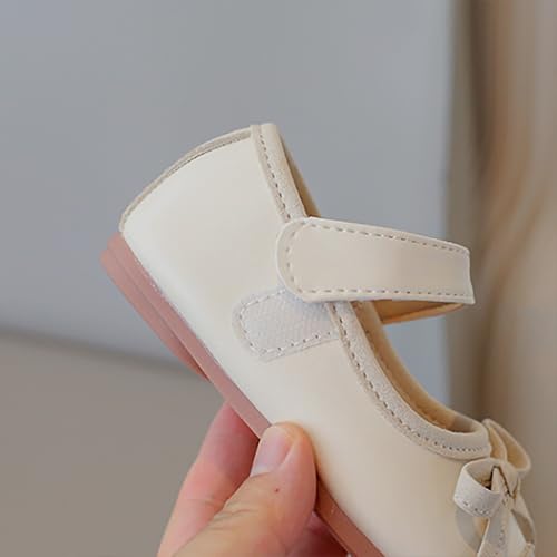 Toddler Baby Girls Mary Jane Shoes Sparkl𝐞 Bow Ballerina Flat𝐬 for Wedding Part𝐲 Birthday Dress Big Girls Dress Shoes2
