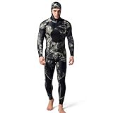 JISADER Taucheranzug 3mm, Split, Kapuze, Triathlon, L, MY009