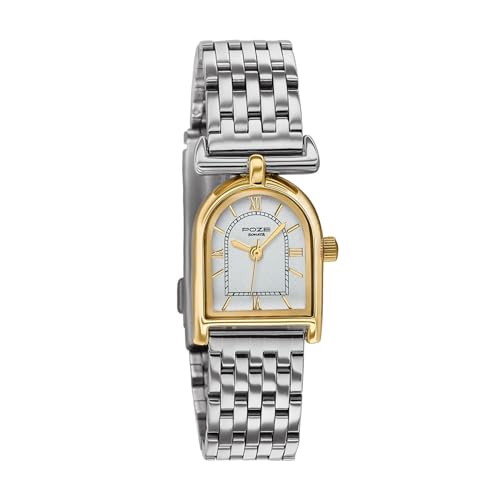 Image of Sonata Poze 8 Quartz Analog Watch and Jewellery Combo for Women with White Dial & IPS Alloy Strap - SP80175BM01WF