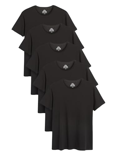 T-Shirt de Corps Slim 100% Coton Peigné Premium, Pack de 5