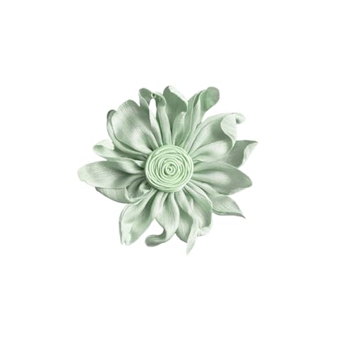 Image of Dainty Satin Fabric Flower Brooches Pin Burnt Edge Black Daisy Brooch Pin Elegant Lapel Pins Christmas Brooches Pin Dress Skirt Scarf Hat Pins Accessories Wedding Party Gift 4IN