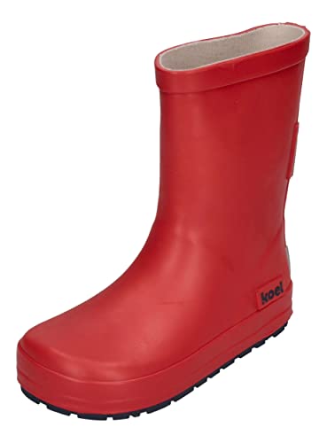 Produktfoto von KOEL Barefoot Gummistiefel - Wellie Bare SOLID - red, Größe:25 EU