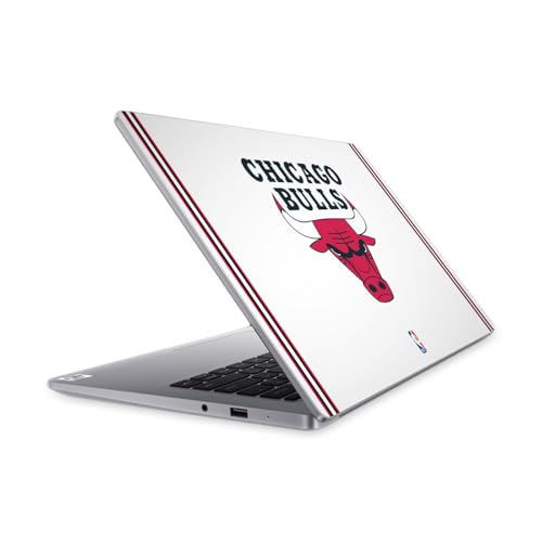 Skin Vinyle Chicago Bulls Blanc pour Mi Notebook 14 (2020) - Découpe Précise Head Case Designs