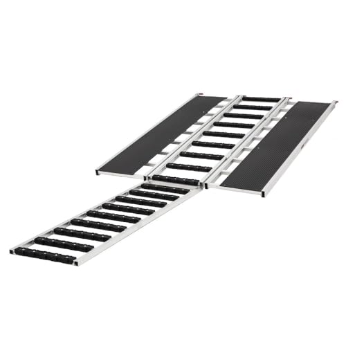 Black Ice 6' 5" x 54" Snowmobile Ramp, Extension, Stud Protectors, Folding
