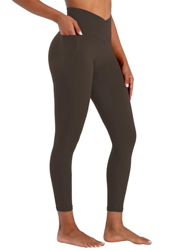 Legging froissé pour femme Sunzel avec poches et contrôle du ventre pour entraînement