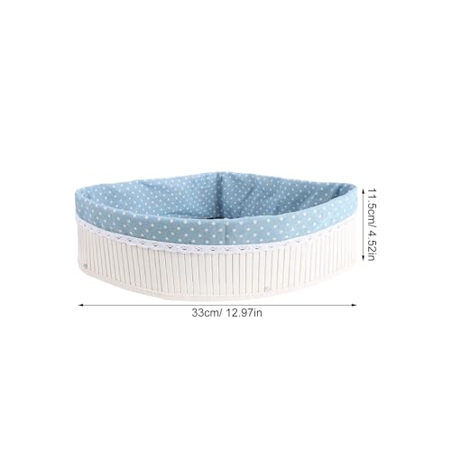 Cesta triangular de bambú Mipcase con forro protector de alta calidad 3
