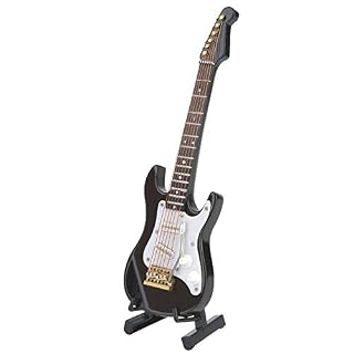 14 cm Mini Classique Guitare Instrument de Musique Modèle En Bois Guitare Électrique Ornements Basswood Artisanat Rouge… - Les Beatles, Paul McCartney, John Lennon, RIngo Starr, George Harrison 14 cm Mini Classique Guitare Instrument de Musique Modèle En Bois Guitare Électrique Ornements Basswood Artisanat Rouge… – Image 3