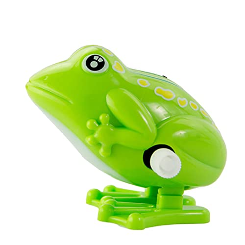 Juguete de Rana de Primavera mecánica, Juguetes nostálgicos, Juguetes de Rana de Salto de Metal Verde para niños y Juguetes de diversión educativa para Adultos Regalo
