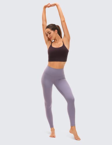 Image of CRZ YOGA V Back Longline Sports Bras | Medium Support, Removable Pads, Yoga, Brushed, Scoop Neck, Spaghetti Straps, for Women