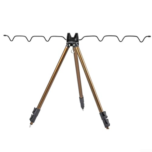 Elegante y funcional soporte ajustable para caña de pescar perfecto para cualquier pescador (azul (amarillo (106 cm)