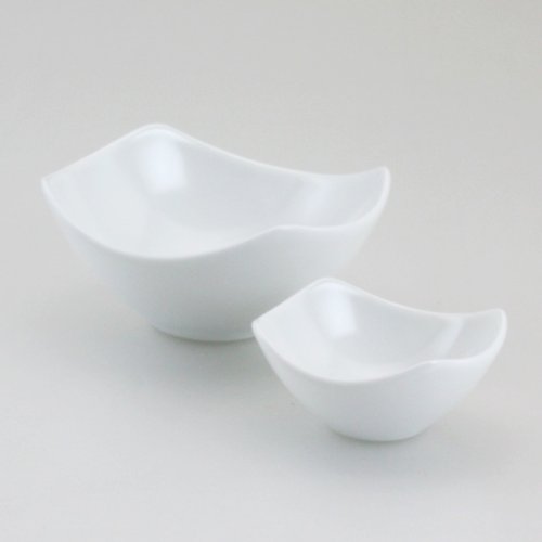 Amazon.co.jp: 白山陶器 小付・豆鉢セット 白マット (約)9×8×4cm 和方