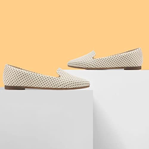 MUSSHOE Flat Shoes Women Comfortable Slip on Women's Flats Beige4