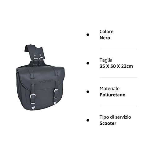 Borsa singola laterale Moto Custom Universali Mono...