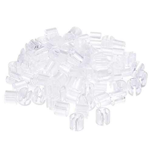 Marqueurs vierges pour cintre lot de 150 bagues transparentes 3.5mm