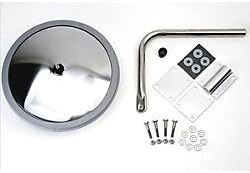 Velvac UPT-712643 Rear Crossview Mirror Kit Stainless Steel