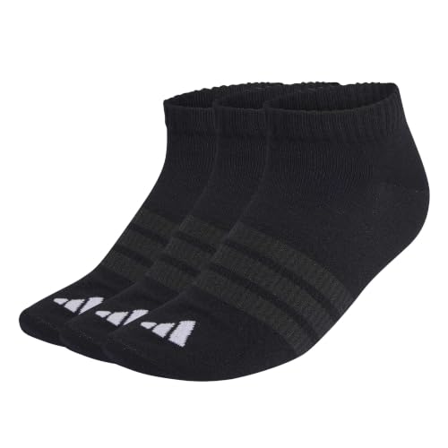 adidas Unisex Thin&Light Essentials Low Cut Socks 3 Pair Pack black/black/white 42-45